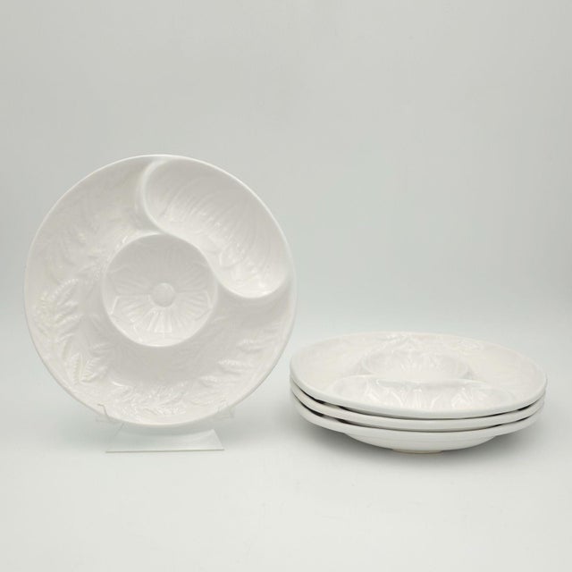 Traditional Set of Four Artichoke Plates, u.s.a. Circa 1950 For Sale - Image 3 of 8