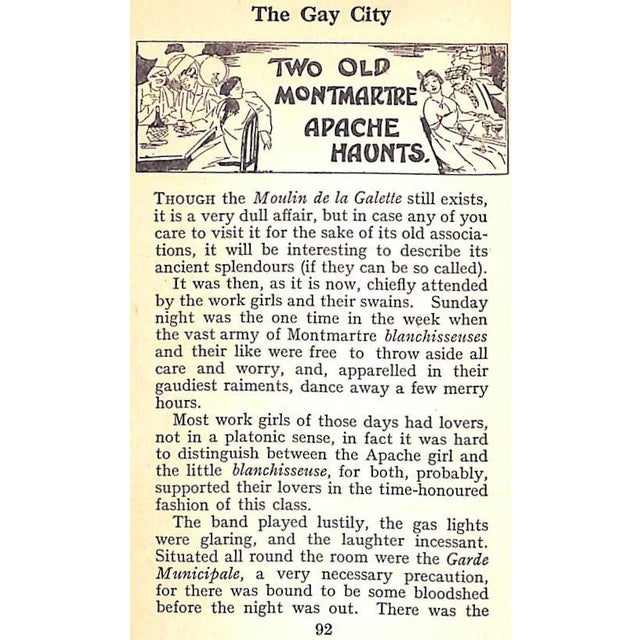 "The Gay City: Being a Guide to the Fun of the Fair in Paris" Book 1925 Phillips, Arthur For Sale - Image 12 of 12