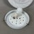 Metal Space Age Murano Glass Swirl Ceiling Lamp in Glossy White, 1970s For Sale - Image 7 of 11