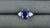 Modern 6.51 Ct Gia Certified Sapphire and Diamond Ring, Size 4.5 For Sale - Image 3 of 9