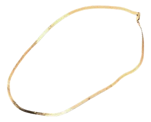 14 Karat Yellow Gold Snake Necklace