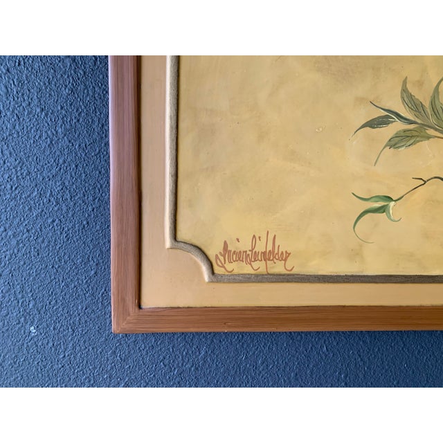 Mid-Century Modern Japanese style two panel byobu screen by Lucien Leinfelder (American 1932-2018). Multi-talented artist...