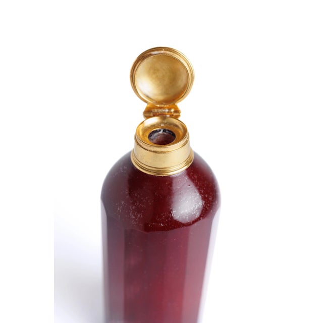 Traditional Early 19th Century Ruby Glass Scent Bottle For Sale - Image 3 of 6