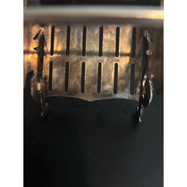 Metal 1970s Leonard Silver Italian Baroque Style Knife Rest, Elegant Tabletop Accessory For Sale - Image 7 of 9