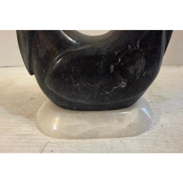 Stone Vintage Black and White Abstract Marble Sculpture For Sale - Image 7 of 9