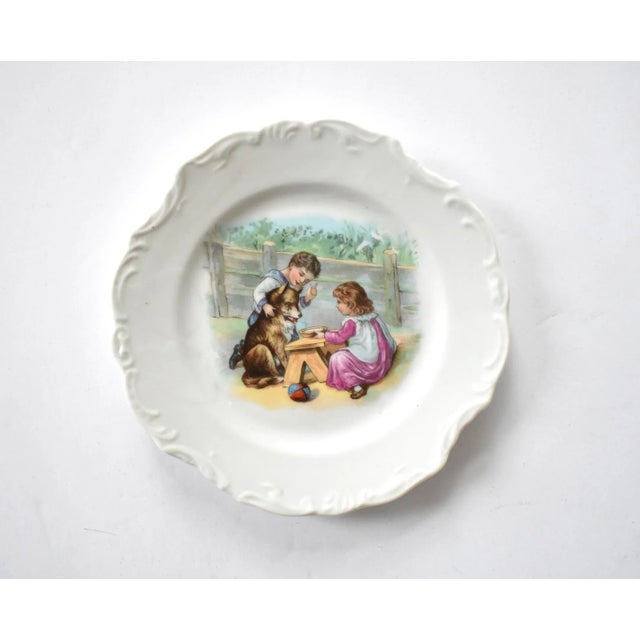 Victorian Antique Children's Plates - Set of 4 For Sale - Image 3 of 9