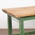 Wood 19th Century Hungarian Original Green Painted Pine Work Table For Sale - Image 7 of 14