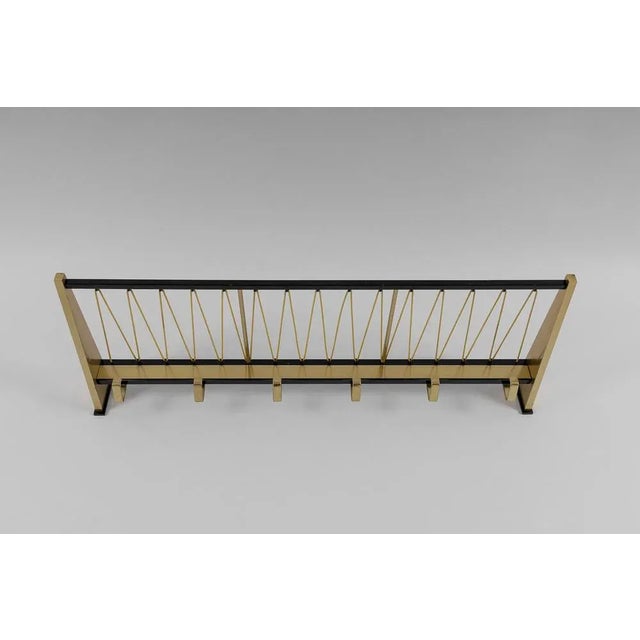 Mid-Century Modern Mid-Century Modern Brass Coat Rack, Austria, 1950s For Sale - Image 3 of 8
