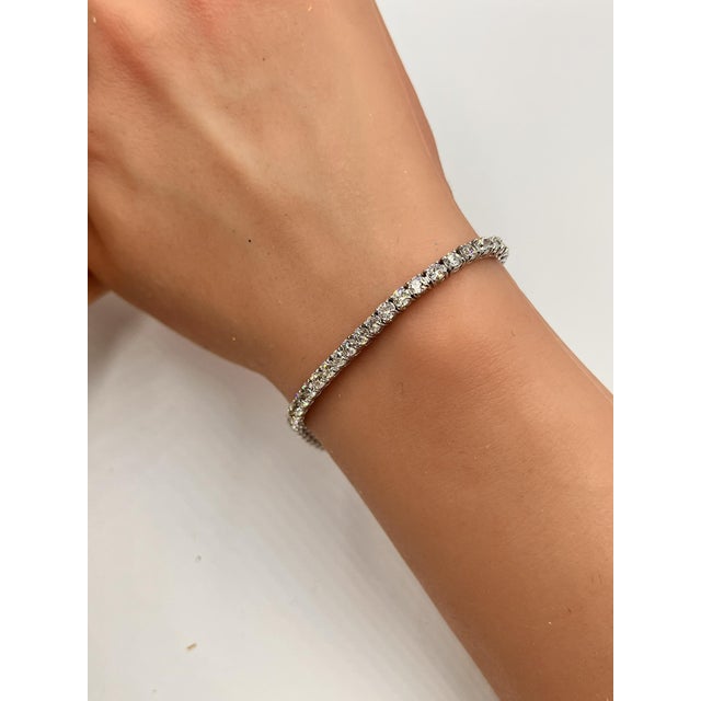Diamond Tennis Bracelet For Sale - Image 11 of 11
