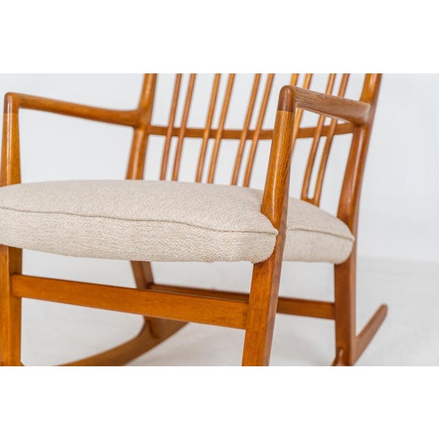 Wood ML33 Rocking Chair by Hans J. Wegner for A. Mikael Laursen For Sale - Image 7 of 17