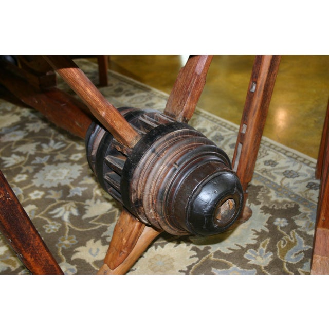 Early 1900s Antique "Ranch Table" Mesquite With Four Chairs - Set of 5 For Sale - Image 13 of 18