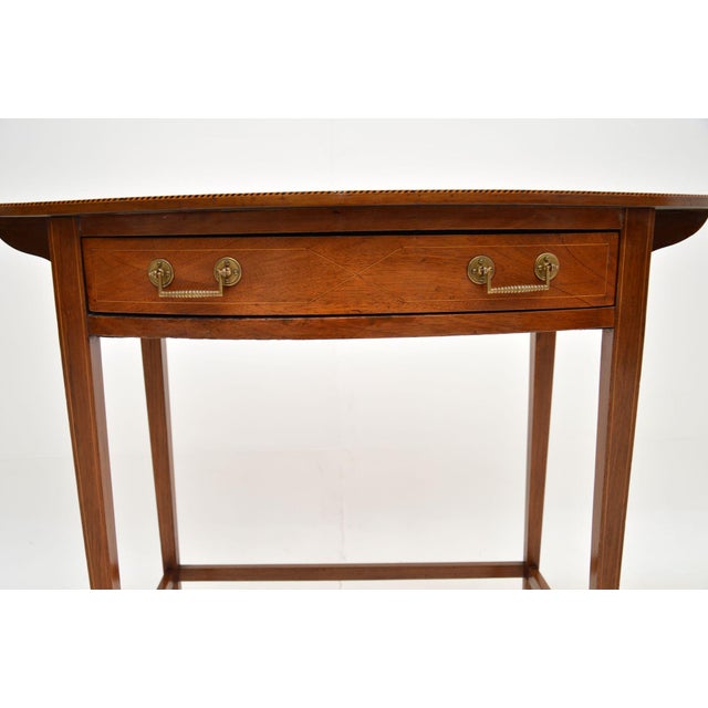 Edwardian Writing Table, 1890s For Sale - Image 10 of 13