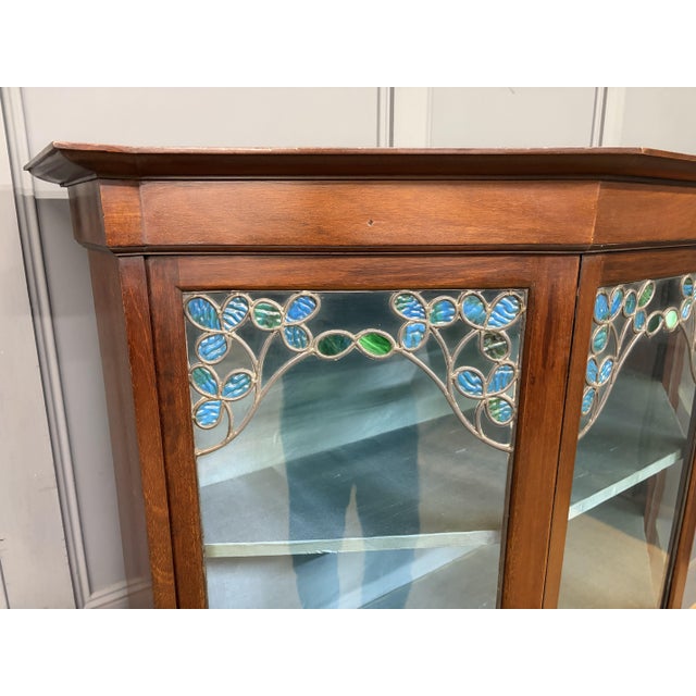 Arts and Crafts Mahogany Display Cabinet, 1900s For Sale - Image 6 of 17