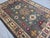 Gray Kazak Wool Rug With Star Medallion, 5'8" X 7'10" For Sale - Image 9 of 16