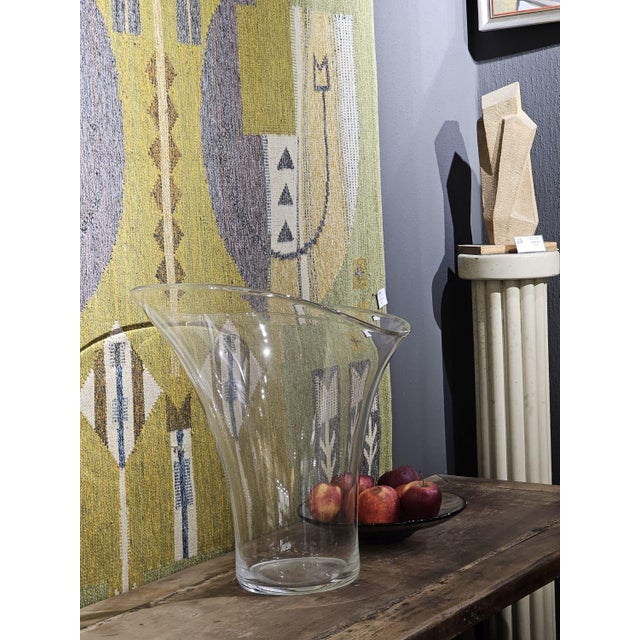 Large Decorative Glass Vase, 1990s For Sale - Image 11 of 15