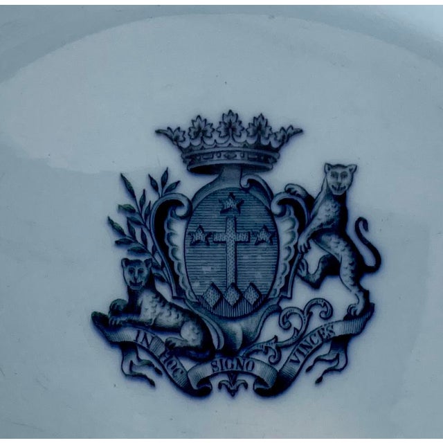 Made by the English company Tc Brown Westhead Moore and Co. this is an unusual and charming baby blue ironstone platter...