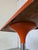 1970s Vintage Space Age Orange Pedestal Table by Finžgar & Zorman for Meblo, Former Yugoslavia, 1970s For Sale - Image 5 of 12