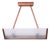 Mid-Century Chandelier in Beech and Milk Glass, Czech, 1950s For Sale