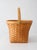 Late 20th Century Vintage Splint Weave Basket With Bail Handle For Sale - Image 5 of 16