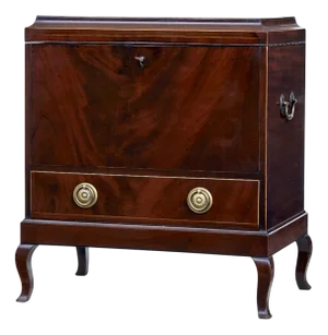 Early 20th Century Edwardian Mahogany Inlaid Wine Cooler, 1905
