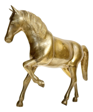 Large Heavy Horse, Early 1900s, Brass or Bronze