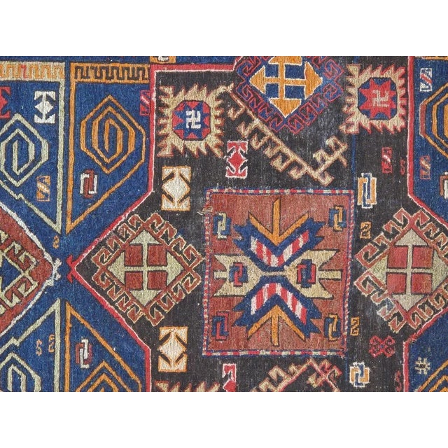1900's Antique Soumak Kilim,. 5'7" X 9'6" For Sale - Image 4 of 6