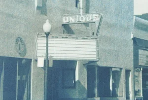 Vintage Cyanotype Architectural Theater Detail Photograph