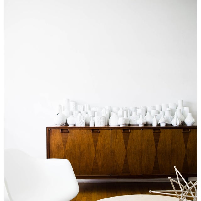 Royal Kpm Mid Century Modern Glazed White Porcelain Vase For Sale - Image 12 of 13