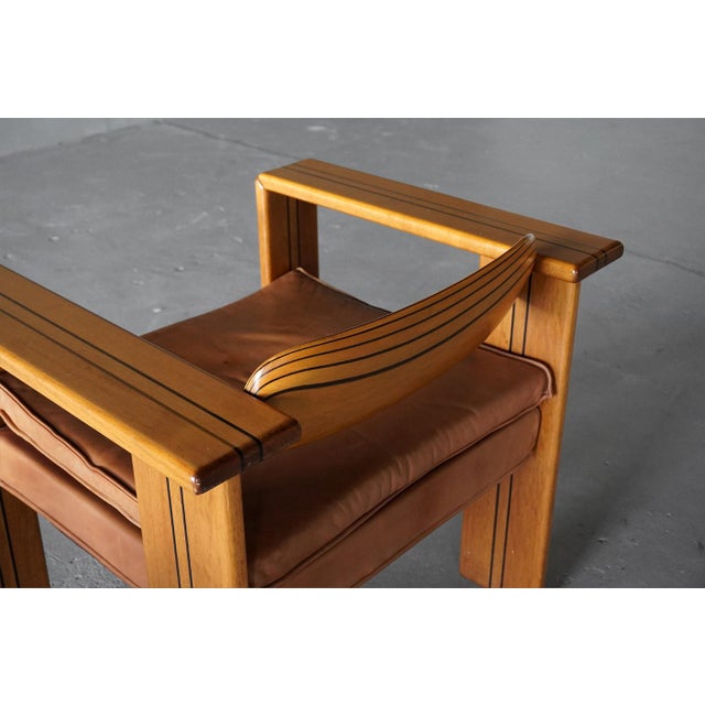 Brown Artona Armchairs by Afra & Tobia Scarpa for Maxalto, Italy 1970s, Set of 2 For Sale - Image 8 of 10