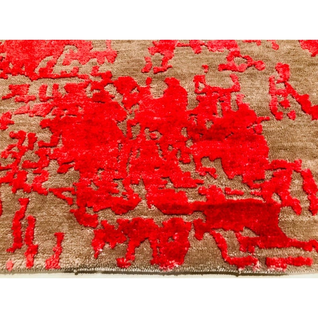 Textile Vintage Tibetan Carpet, 1980s For Sale - Image 7 of 18