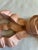 Vintage Pink Carved Wooden Bow Wall Hanging For Sale - Image 4 of 10