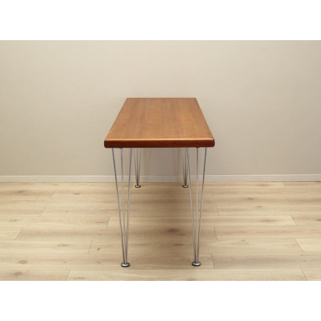 Orange Danish Teak Desk, Denmark, 1970s For Sale - Image 8 of 18