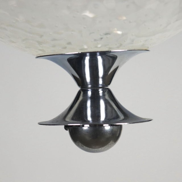 Chromed Metal and Glass Lamps, Italy, 1960s, Set of 2 For Sale - Image 5 of 7