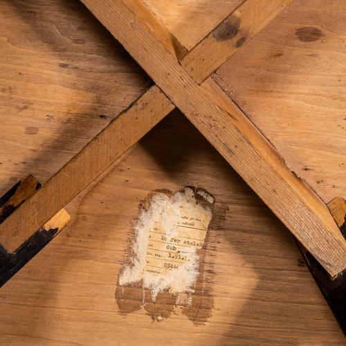 Wood Spider Side Table from Jindřich Halabala, 1950s For Sale - Image 7 of 8