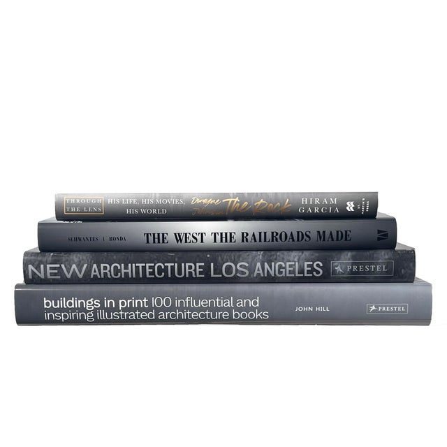Modern Decorative Books - Stone Coffee Table Stack - 4 Grey Books For Sale - Image 3 of 3