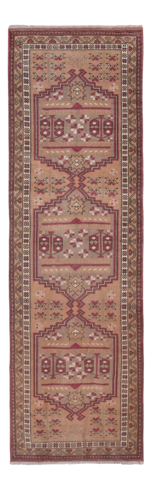 Distressed Turkish Yagcibedir Runner Rug 2'4" X 7'1"