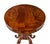 19th Century Carved Flame Mahogany Oval Center Table, 1890s For Sale - Image 3 of 9