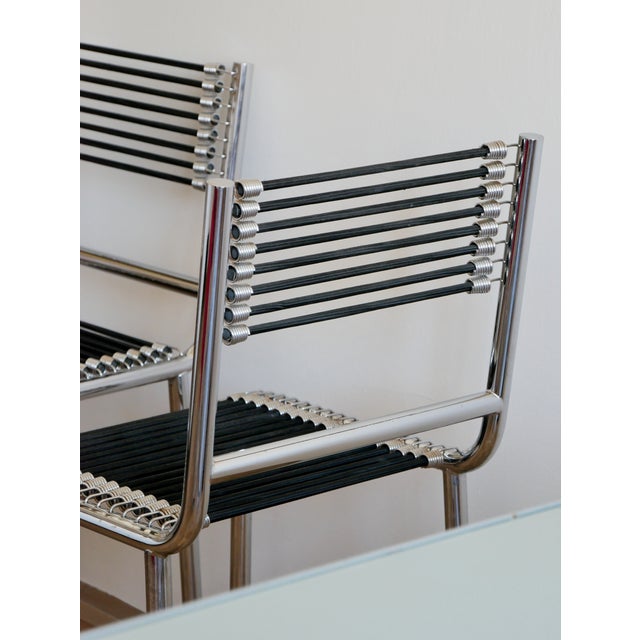 Pallucco Sandows Chairs by René Herbst for Pallucco, 1980s, Set of 2 For Sale - Image 4 of 8