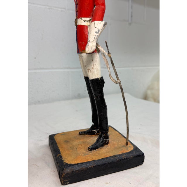 Antique 19th Century British Life Guard Troop Hand Carved Wood Sculpture Statue For Sale - Image 15 of 18