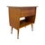 Wood Vintage Mid-Century Modern Italian Style Flip-Top Sewing Table / Nightstand With Brass Finished Capped Legs. For Sale - Image 7 of 12