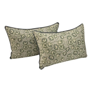 Stout Lumbar Pillows With Samuel and Sons Cord From Kips Bay Showhouse For Sale