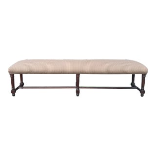 Late Victorian Oak Bench For Sale