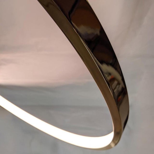 Not Yet Made - Made To Order Plumbeo Triple Ring Suspension Light in Galvanic Plumbeo by Aggiolight For Sale - Image 5 of 8