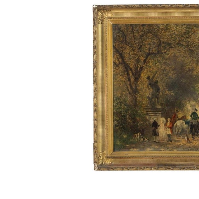Modern English School Artist, Figurative Scenes, Canvas Artworks, Set of 2 For Sale - Image 3 of 6