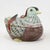 This exquisite vintage Chinese porcelain covered bowl is masterfully sculpted into the form of a seated Mandarin duck, a...