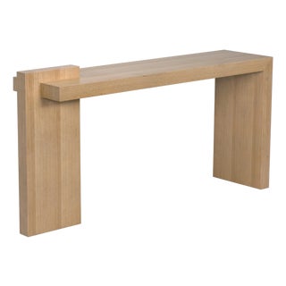 Atlanta Console, White Oak Veneer For Sale
