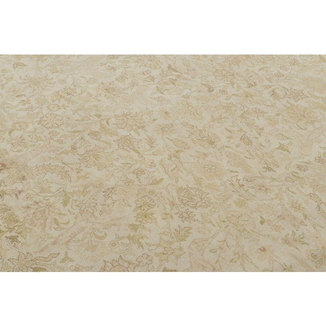 Rug & Kilim Vintage Turkish Oushak Floral Rug in Soft Ivory, Gold & Beige Hues - Rug & Kilim For Sale - Image 4 of 7
