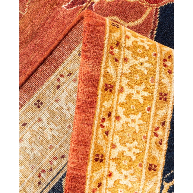 Mogul, One-of-a-Kind Hand-Knotted Area Rug - Orange, 9' 2" x 11' 10" For Sale In New York - Image 6 of 8