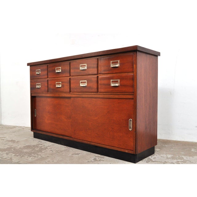 Vintage Mahogany Shop Cabinet, 1930s For Sale - Image 15 of 15