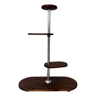 Bauhaus Flower Stand in Tubular Chrome, 1940s For Sale